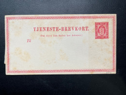 ENTIER POSTAL DANEMARK / NEUF / 8 ORE / TJENESTE BREVKORT - Postal Stationery