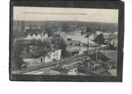 16- CHATEAUNEUF-sur-CHARENTE- Une Vue Panoramique De La VALLEE De La Charente-La GARE--USINE-Attelage - Chateauneuf Sur Charente