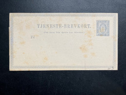 ENTIER POSTAL DANEMARK / NEUF / 4 ORE / TJENESTE BREVKORT - Postal Stationery