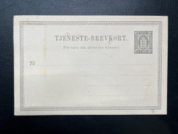 ENTIER POSTAL DANEMARK / NEUF / 8 ORE / TJENESTE BREVKORT - Interi Postali