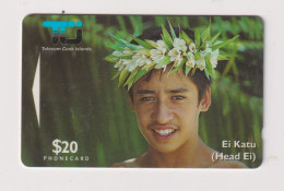 COOK ISLANDS - Head Garland GPT Magnetic Phonecard - Iles Cook