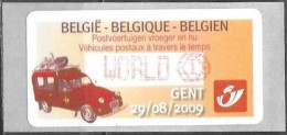 Belgium Belgique Belgien 2009 ATM Machine Stamp Gent Citroen 2CV Mi. No. 67 "World 1" MNH Neuf ** Postfrisch - Nuovi