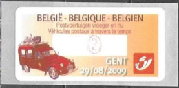 Belgium Belgique Belgien 2009 ATM Machine Stamp Gent Citroen 2CV Mi. No. 67 "2" MNH Neuf ** Postfrisch - Nuovi
