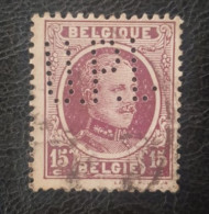 Belgium Perfin Classic Used Stamp - 1909-34