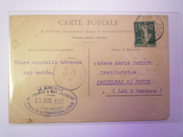 2024 - 636  SEMEUSE 5 C  Perforée   MFC  (Mutuelle De France Et Des Colonies)  Sur Carte Postale  1913   XXX - Briefe U. Dokumente