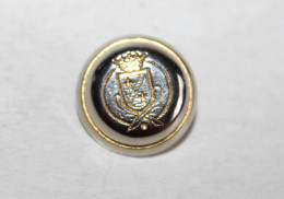 RARE BOUTON UNIFORME MILITAIRE DE LIVRÉ ARMOIRIE BLASON COURONNE REGIMENT D:18mm / ANTIQUE BUTTON FRENCH   (2202.3) - Knöpfe