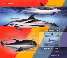 A9073 - Mozambique - ERROR MISPERF Stamp Sheet - 2022 - Marine Life, DOLPHINS - Delfine