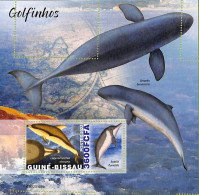 A7584 - GUINE BISSAU - ERROR MISPERF Stamp Sheet -  2022 - Marine Life, Dolphins - Dolphins