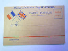 2024 - 649  CARTE POSTALE  "PUB"  En Franchise Militaire  XXX - Andere & Zonder Classificatie