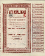 Titre De 1919 - L'Auto-Métallurgique - - Automobilismo
