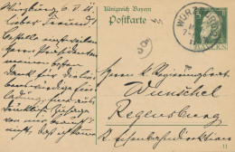 BAYERN ORTSSTEMPEL WÜRZBURG 2 K1 1911 Auf 5 Pf Luitpold GA - Postal  Stationery