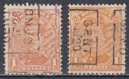 2498 Voorafstempeling Op Nr 135 - GENT 1920 GAND  - Positie A & B - Roller Precancels 1920-29