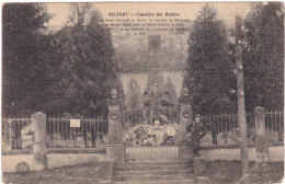 90005 BELFORT - VUE SUR UNE ENTREE DU CIMETIERE DES MOBILES, AVEC MONUMENT. TAMPON SOUVENIR AU VERSO - Belfort – Siège De Belfort