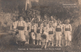 CPA PHOTO  PAROISSE DE CHATEAUPONSAC LES PETIT TURCOS 1911 OSTENTIONS - Chateauponsac