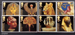 Great Britain 2022, Tutankhamun Art Egyptology, Four MNH Stamps Strips - Non Classés