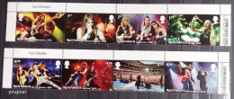 Great Britain 2023, Music Giants VII - Iron Maiden, Two MNH Stamps Strips - Ohne Zuordnung