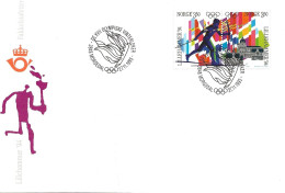 Norge Norway 1993 Torch Relay, Lillehammer '94, Olympics, Cancelled Morgedal 27.11.93, Cover - Briefe U. Dokumente