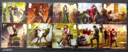 Great Britain 2023, The Legend Of Robin Hood, Two MNH Stamps Strips - Sin Clasificación