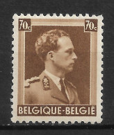 BELGIQUE ,N °427   LÉOPOLD III - 1936-1957 Open Kraag