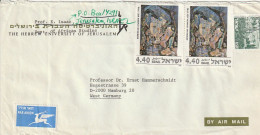 Israel - Airmail Letter - Hebrew University Of Jerusalem - To Germany - Ca. 1977 (67466) - Lettres & Documents