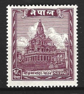 NEPAL. N°44 De 1949. Temple. - Induismo