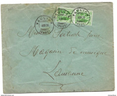 51 - 60 - Envelope Avec Superbes Cachets à Date De Vaulion 1909 - Léger Pli Vertical - Autres & Non Classés