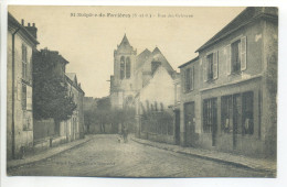 CPA (91 Essonne) - St Saint SULPICE DE FAVIERES - La Rue Des Orfèvres - Edition: Maison Chartier, Epicerie Nouveautés - Saint Sulpice De Favieres