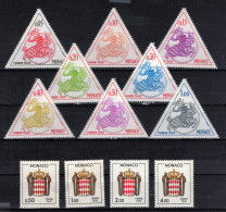 MONACO   Timbres Neufs **/ *  Taxe( Ref  MC426 ) Neufs Avec Quelques Sans Gomme - 2 Séries - Impuesto