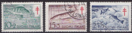 FI092 – FINLANDE – FINLAND – 1955 – ANTI-TUBERCULOSIS FUND – Y&T 426/428 USED 9 € - Used Stamps