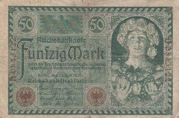 Germany #68, 50 Mark 1920 Banknote - 50 Mark