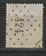 COB 18 Oblitération Losange De Points 424 BRUXELLES (LUXEMBOURG) - 1865-1866 Perfil Izquierdo