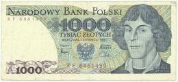 POLAND - 1000 Zlotych - 1982 - Pick 146.c - Série KF - Narodowy Bank Polski - 1.000 - Pologne