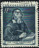 TCHECOSLOVAQUIE - 360e Anniversaire De La Naissance Deu Philosophe Et écrivain Jan Amos Komensky - Oblitérés