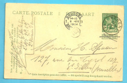 Entier Stempel HERENT Op 8/08/1914 Naar St-Gilles (verzonden Soldat A 6° Reg.de Ligne...2°Division D'armee - Zone Non Occupée