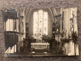 Cheminot Intérieur De L'église Saint Maurice Carte Photo Le Jour De L'adoration Près De Verny - Metz Campagne