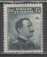 Rodi 1912 - Effigie 15 C. * - Egeo (Patmo)