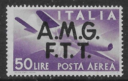 Italia Italy 1947 Trieste A Democratica Aerea L50 Sa N.A6 Nuovo MH * - Posta Aerea