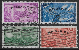 Italia Italy 1948 Trieste A Risorgimento 4val Sa N.19-21,23 US - Gebraucht