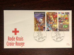 BELGIUM FDC COVER 2003 YEAR RED CROSS HEALTH MEDICINE STAMPS - Brieven En Documenten