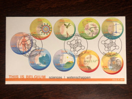 BELGIUM FDC COVER 2007 YEAR SCIENCES GENETICS MICROBIOLOGY VIROLOGY HEALTH MEDICINE STAMPS - Brieven En Documenten