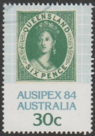 AUSTRALIA - USED - 1984 30c Queensland Stamp From Souvenir Sheet - Usati