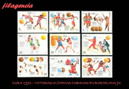 CUBA MINT. 1992-17 VICTORIAS OLÍMPICAS CUBANAS EN BARCELONA 92 - Ungebraucht