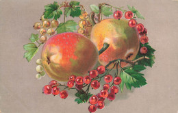 Fruits * CPA Illustrateur * Poires Et Groseilles * Poire Groseille Fruit - Sonstige & Ohne Zuordnung