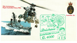 Australia 1986 Brisbane Exhibition, Souvenir Cover - Brieven En Documenten