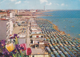 Cartolina Villa Marina Di Cesenatico ( Cesena ) Panorama Della Spiaggia - Cesena