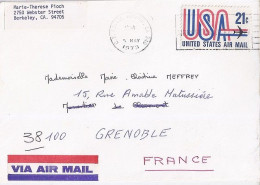 USA N° PA72 S/L.DE BERKELEY/5.5.73 POUR LA FRANCE - Covers & Documents