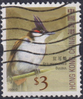 2006 Hong Kong (1997- ° Mi:HK 1397A, Sn:HK 1239, Yt:HK 1311,Red Whiskered Bulbul (Pycnonotus Jocosus),Vogel - Oblitérés