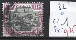 MAKAISIE 32 Oblitéré Côte 1 € - Federated Malay States