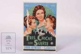 Original 1951 Give A Girl A Break / Movie Advt Brochure - Marge Champion, Gower Champion, Debbie Reynolds- 12,5 X 8,5 Cm - Cinema Advertisement