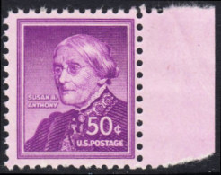 !a! USA Sc# 1051 MNH SINGLE W/ Right Margin - Liberty Issue: Susan B. Anthony - Unused Stamps